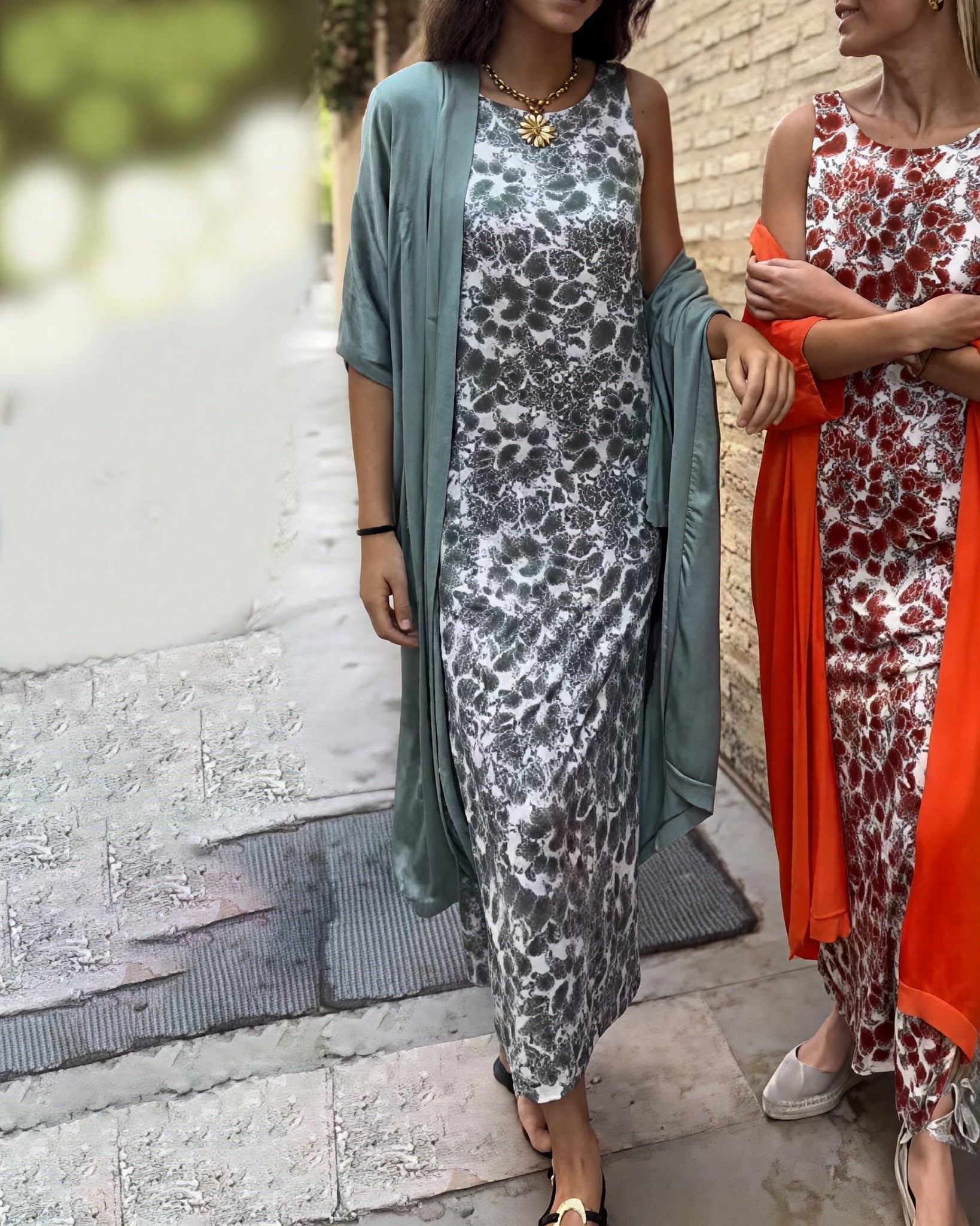 Sophia - Maxikleid für Damen mit Muster