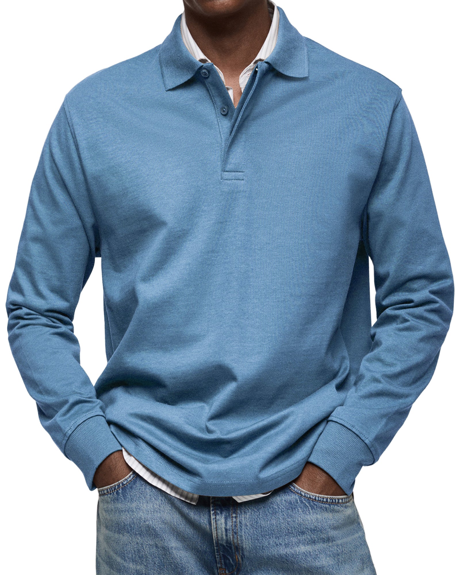 Oliver - Langarm-Poloshirt