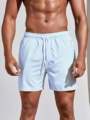 Reuben - Gestreifte schnell trocknende Badeshorts