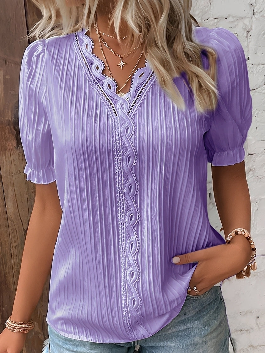 Kristina - Stilvolle Bluse mit V-Ausschnitt für Damen