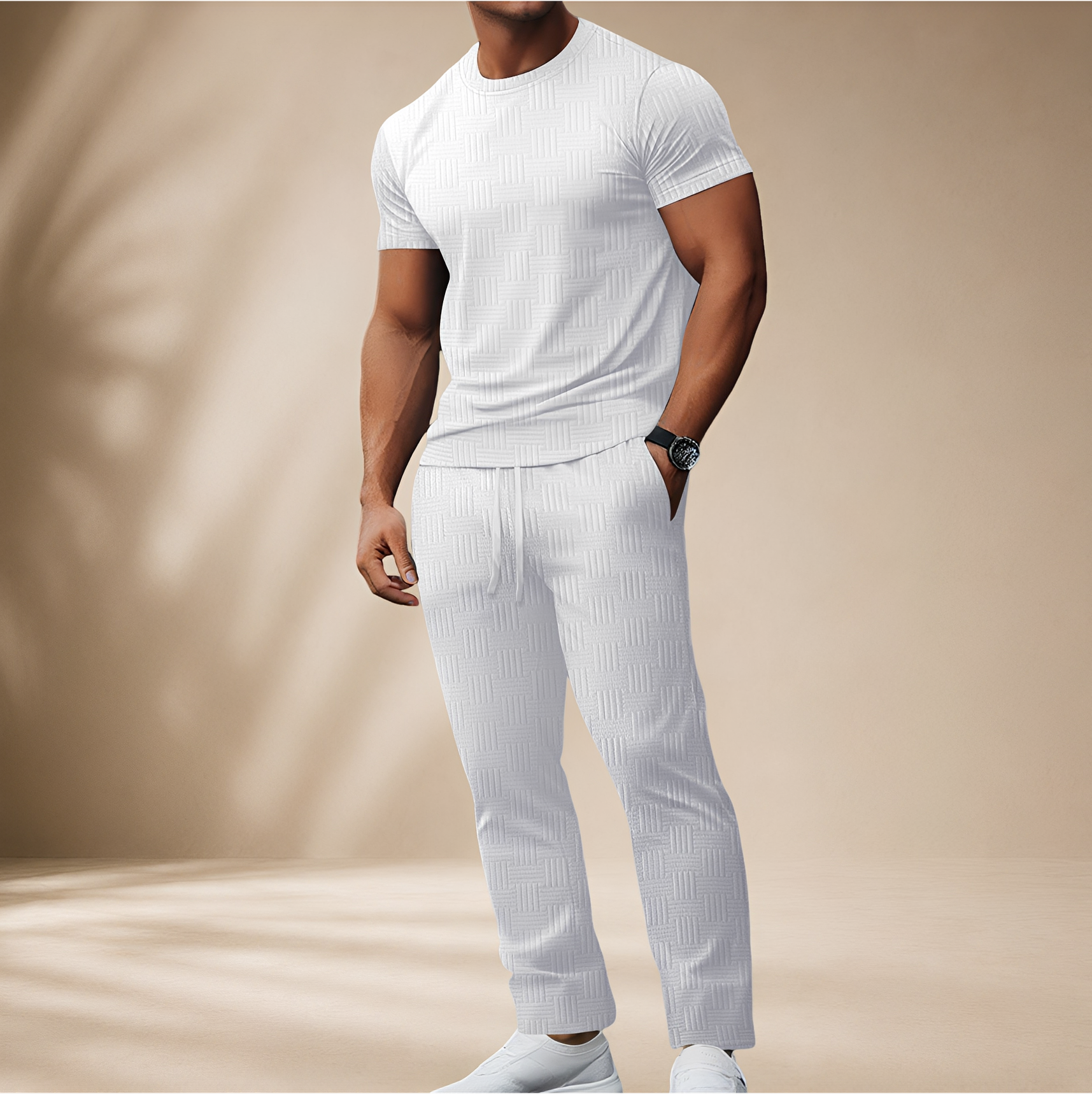 Thomas - Stilvolles T-Shirt-Hosen-Set