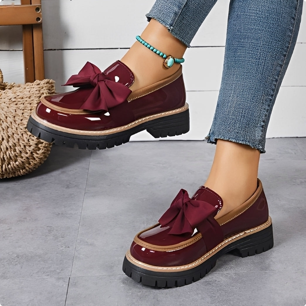 Miley - Stilvolle Schleifen-Loafer