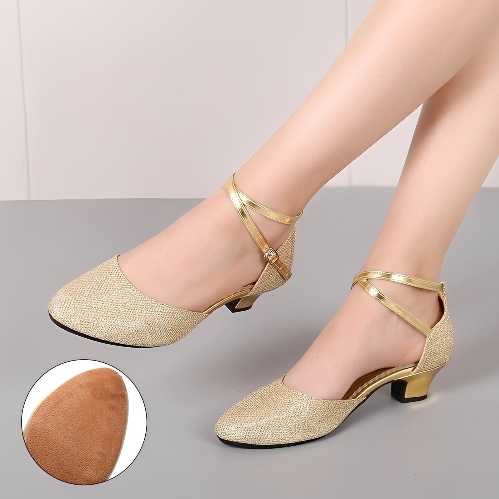 Carrie - Trendige Damen-Glitzersandalen