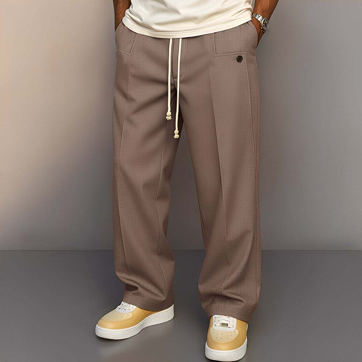 Henri - Locker sitzende Herrenhose mit Kordelzug