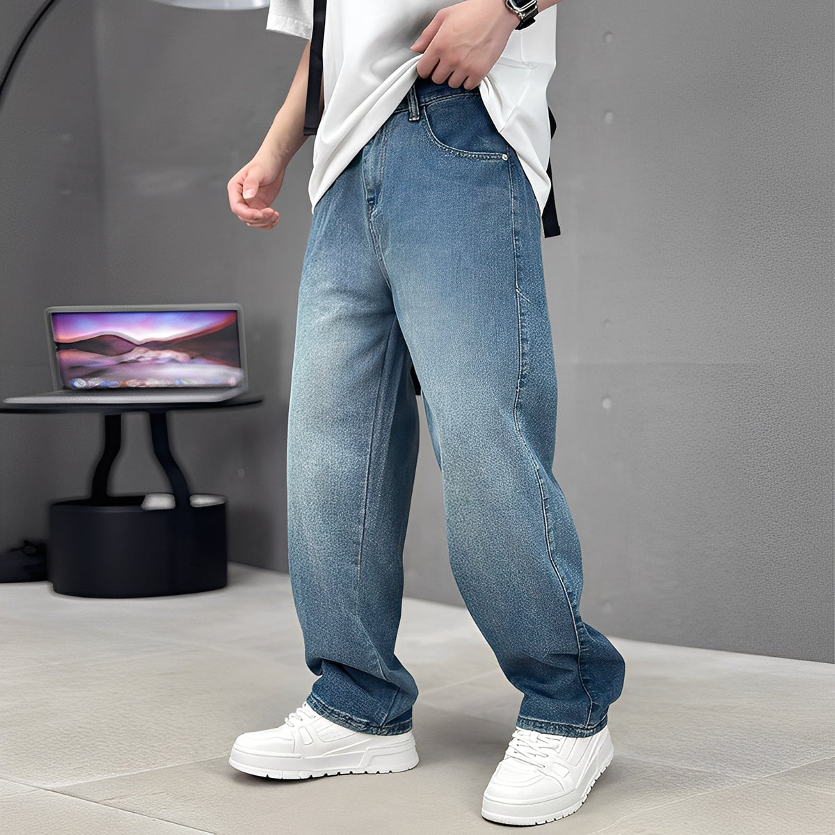 Wendell - Zeitgemäße Hose mit weitem Bein