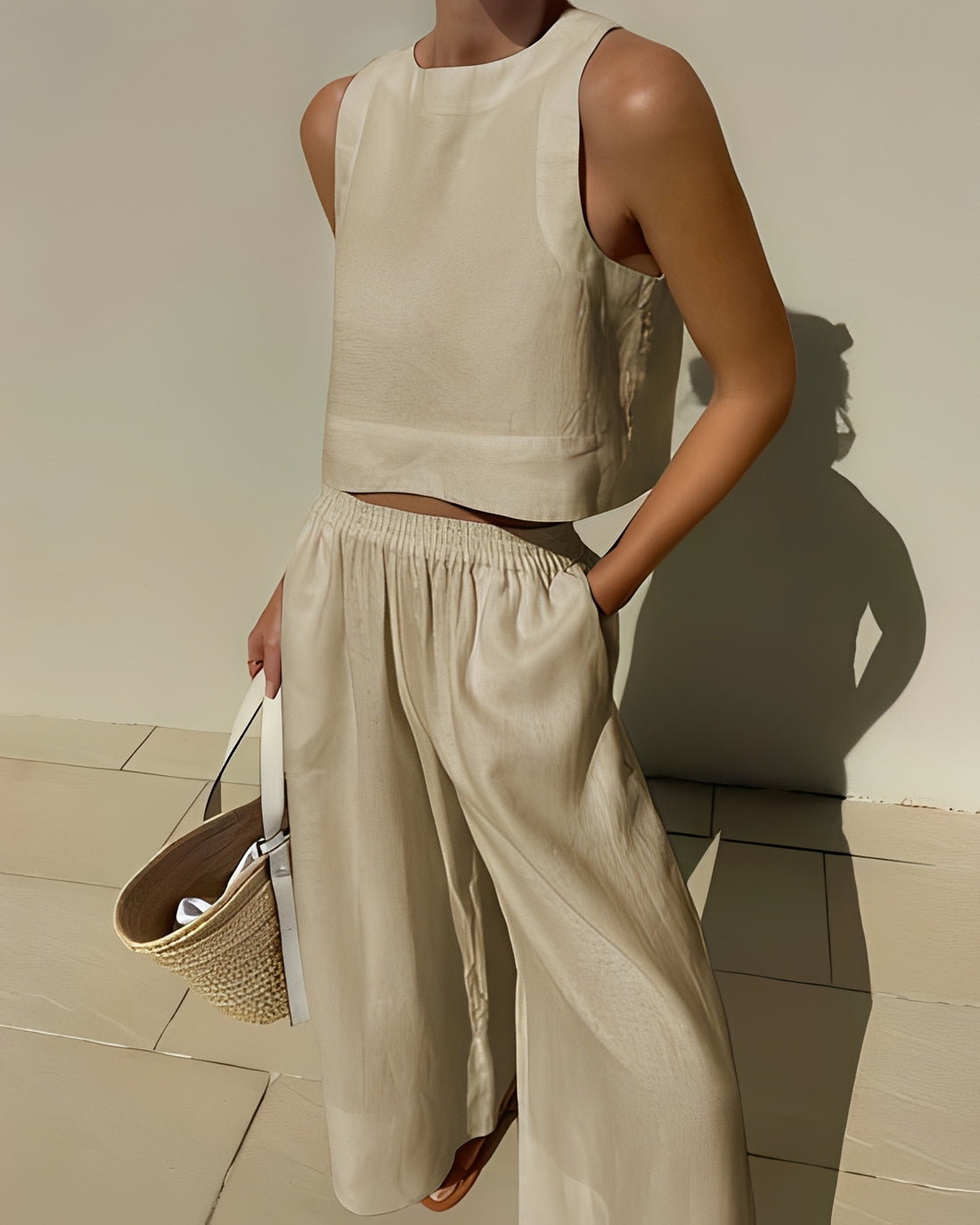 Sasha - Lässiges, locker sitzendes Zweiteiliges Set für Damen