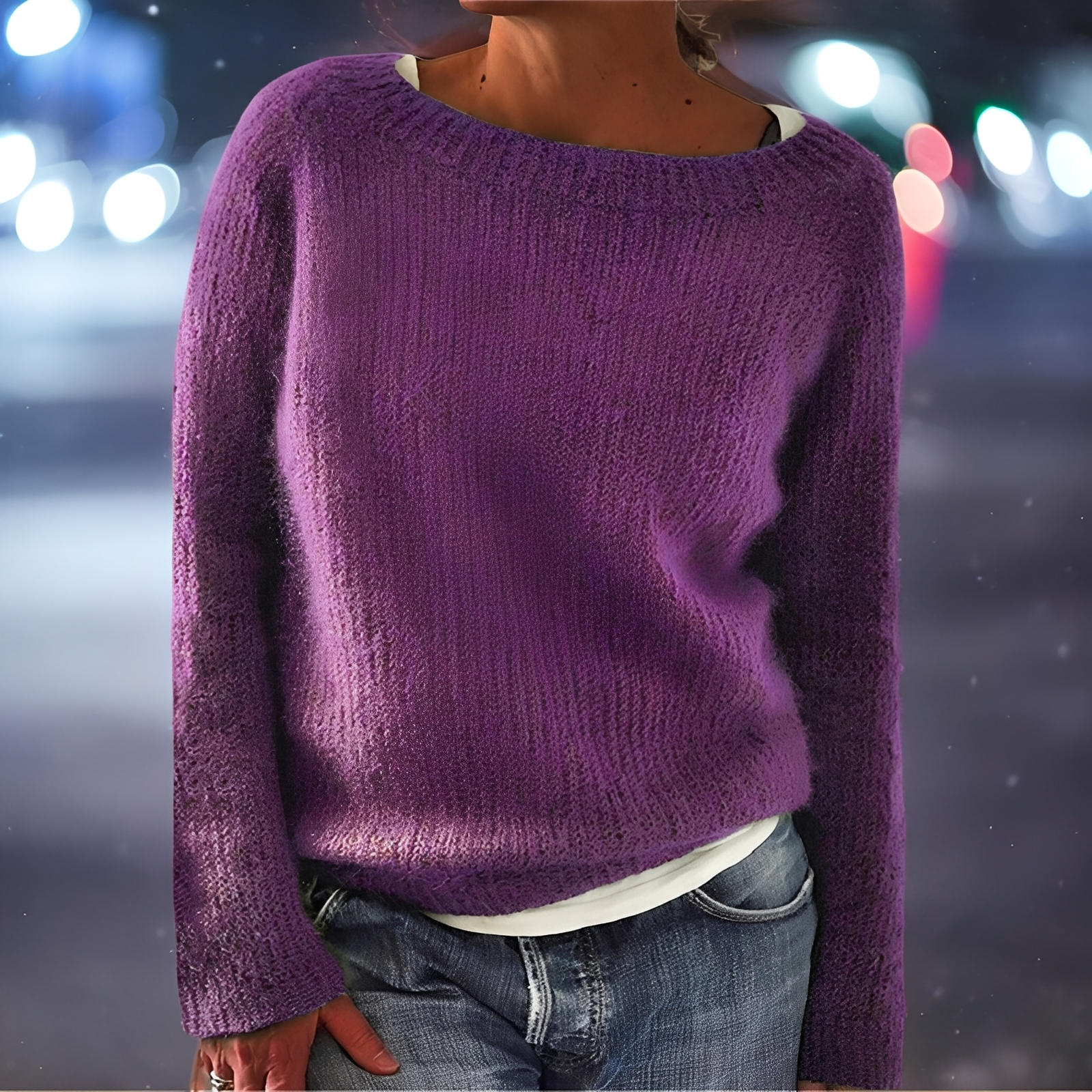 Abeeha - Locker geschnittener Damenpullover