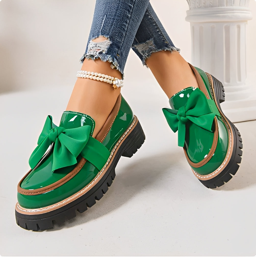 Miley - Stilvolle Schleifen-Loafer