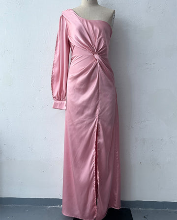 Helena - Elegantes One-Shoulder-Kleid mit Schlitz für Damen