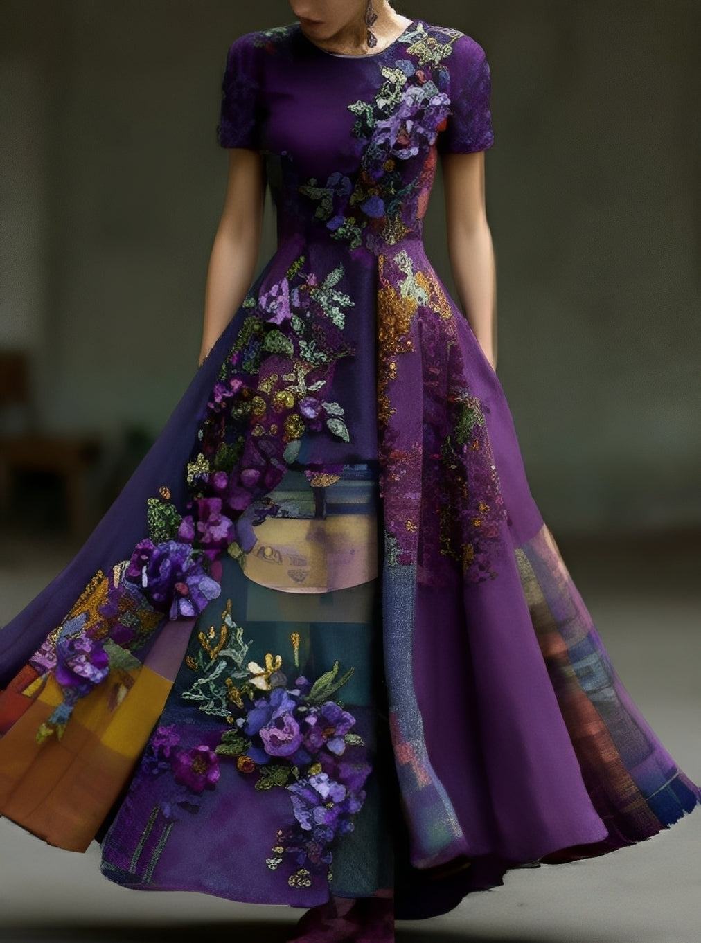 Erica - Stilvolles Maxikleid mit Blumenmuster für Damen
