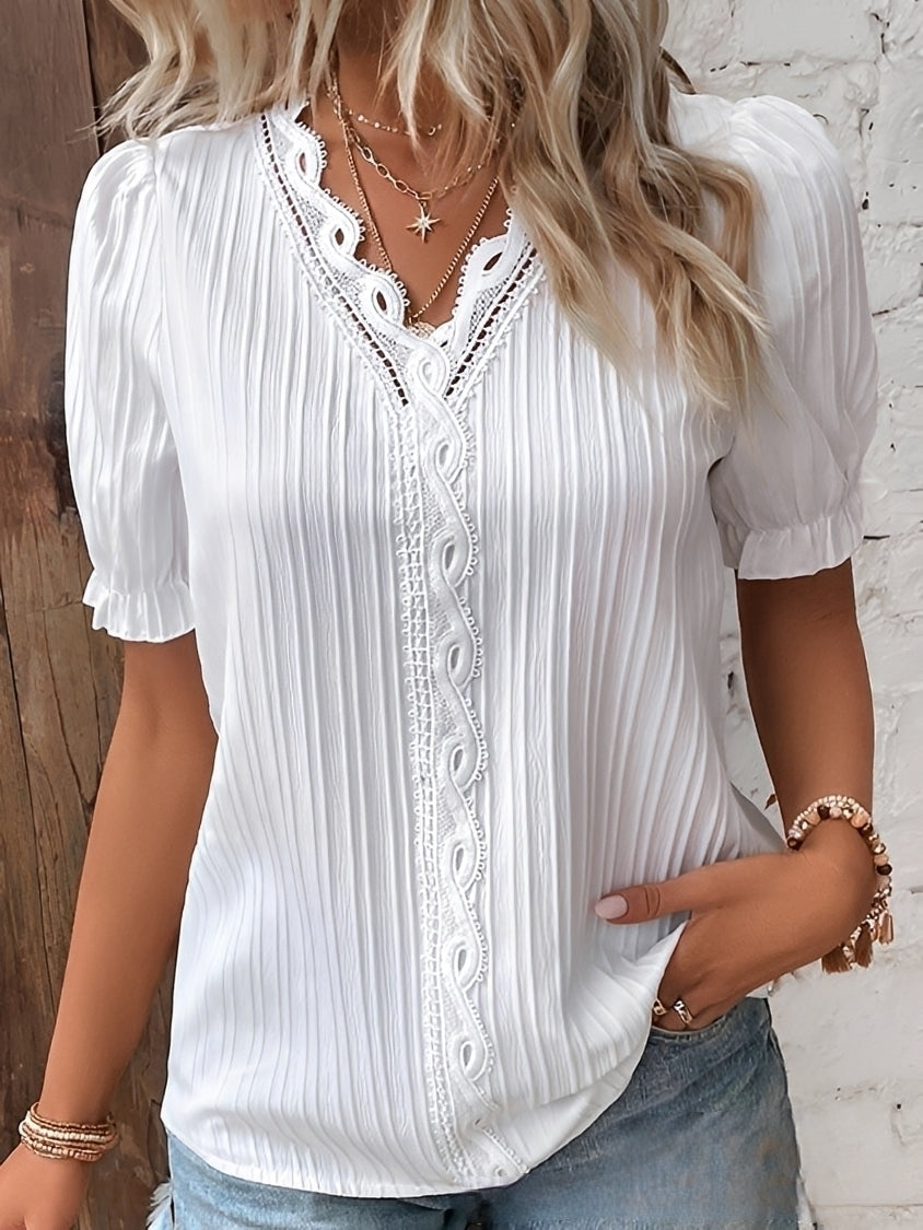 Kristina - Stilvolle Bluse mit V-Ausschnitt für Damen