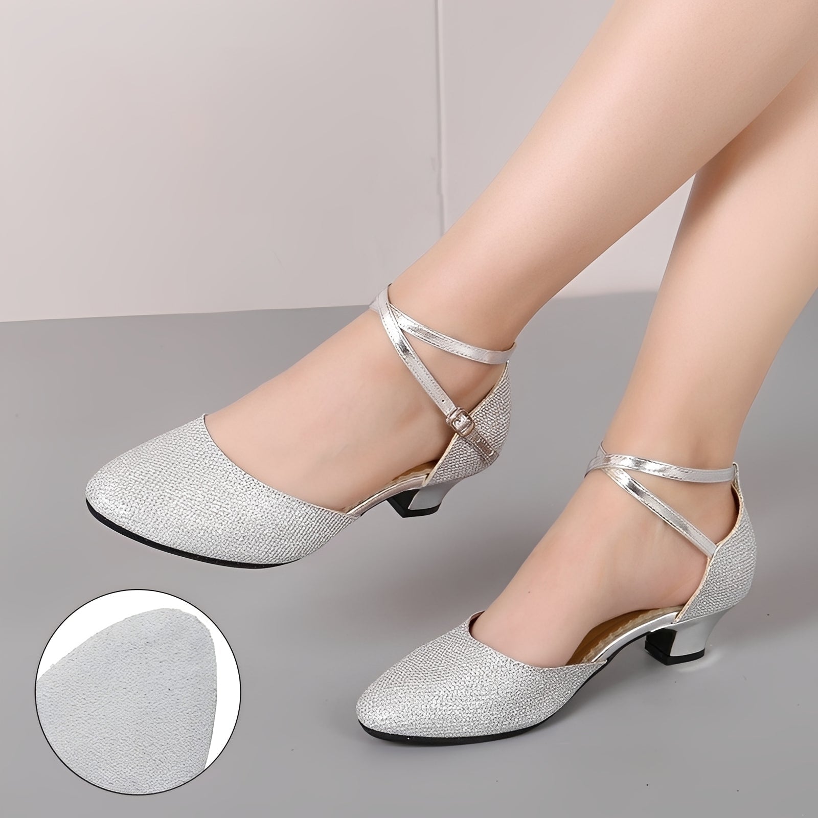 Carrie - Trendige Damen-Glitzersandalen
