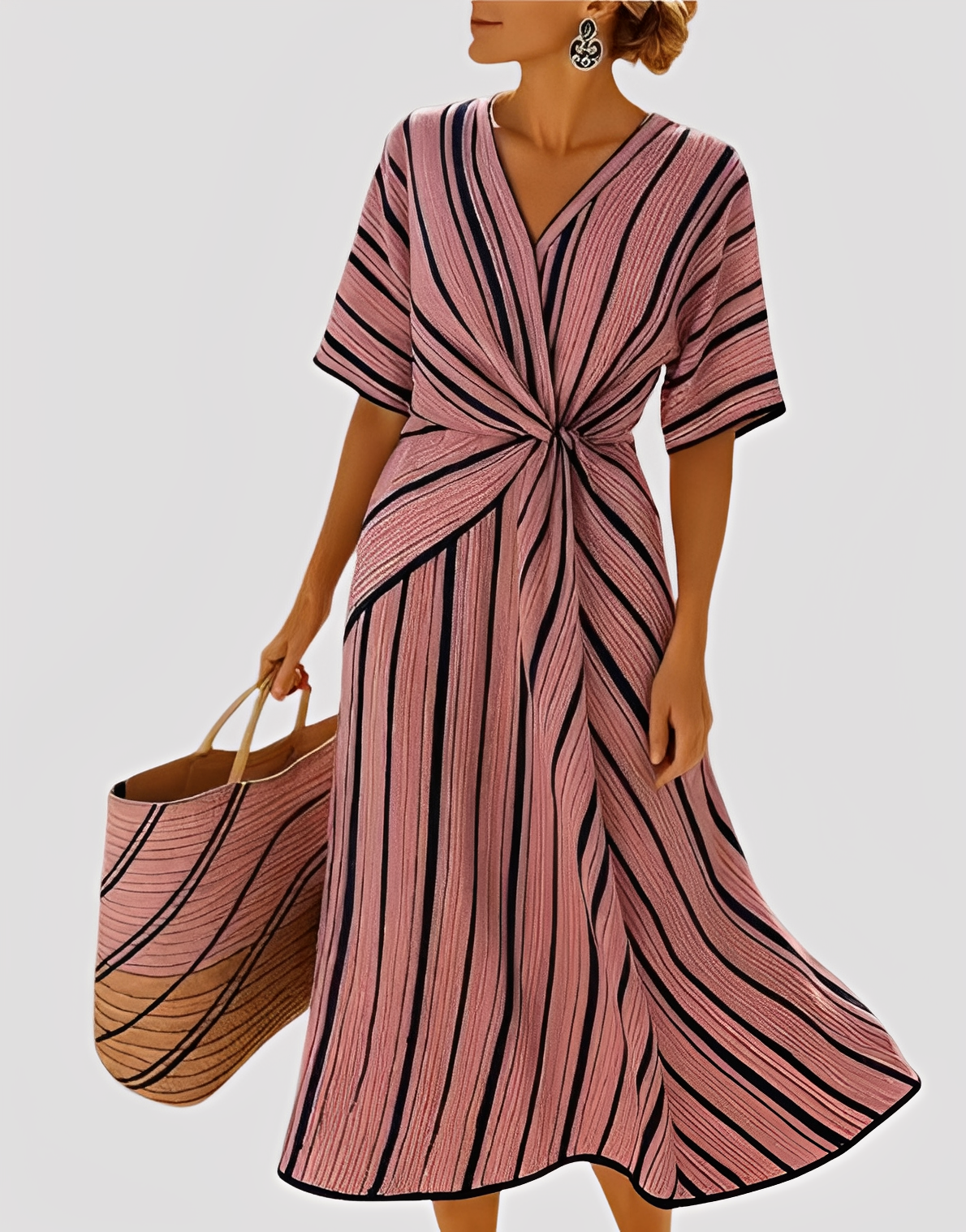 Mabel - Stilvolles, locker sitzendes Maxikleid für Damen