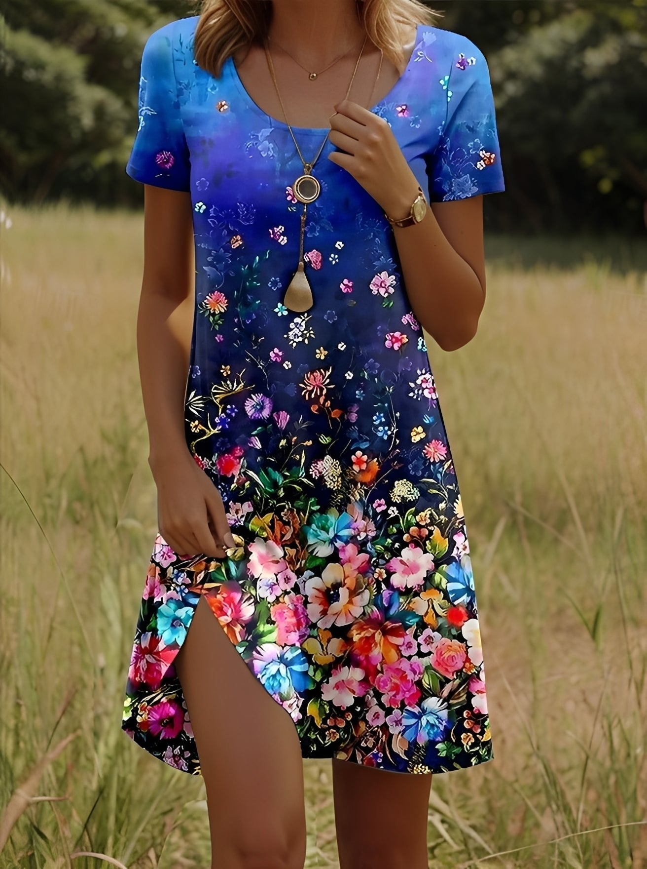 Lyssa - Stilvolles bedrucktes Kleid für Damen