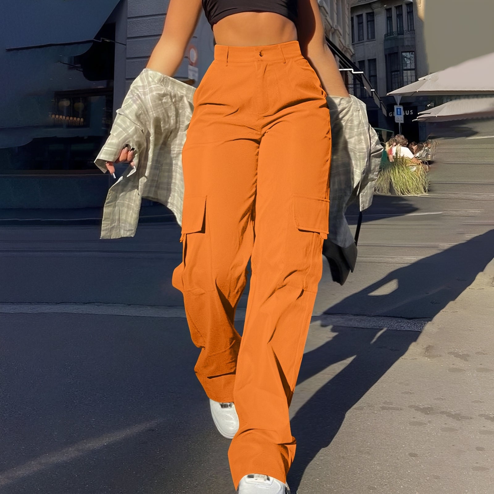 Sophie - Lässige Cargohose mit hoher Taille für Damen