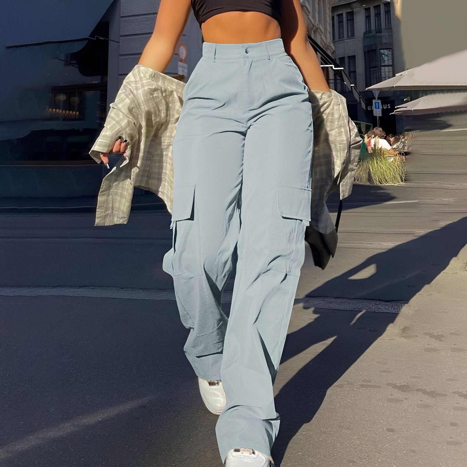 Sophie - Lässige Cargohose mit hoher Taille für Damen
