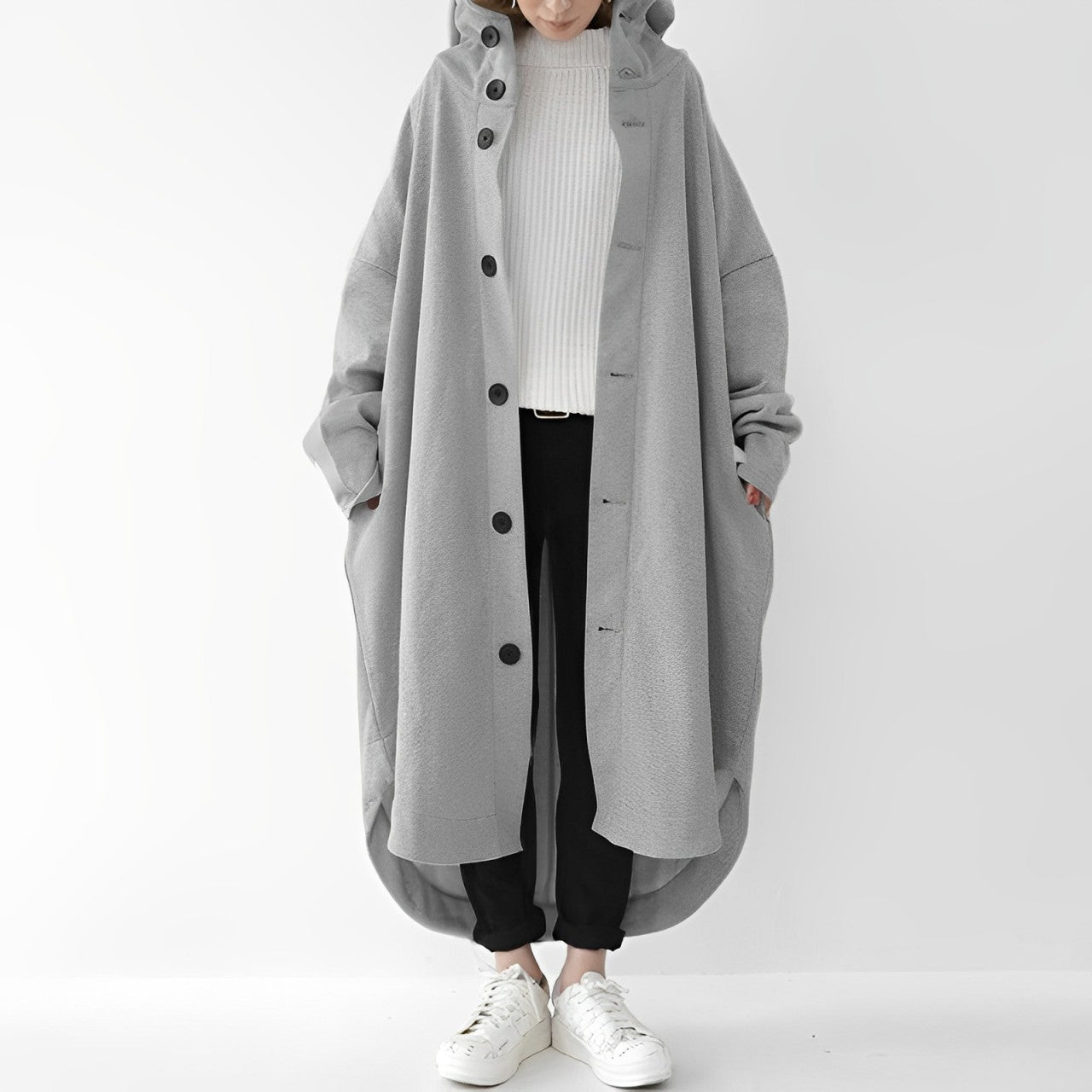 Cailyn - Komfortabler langer Trenchcoat