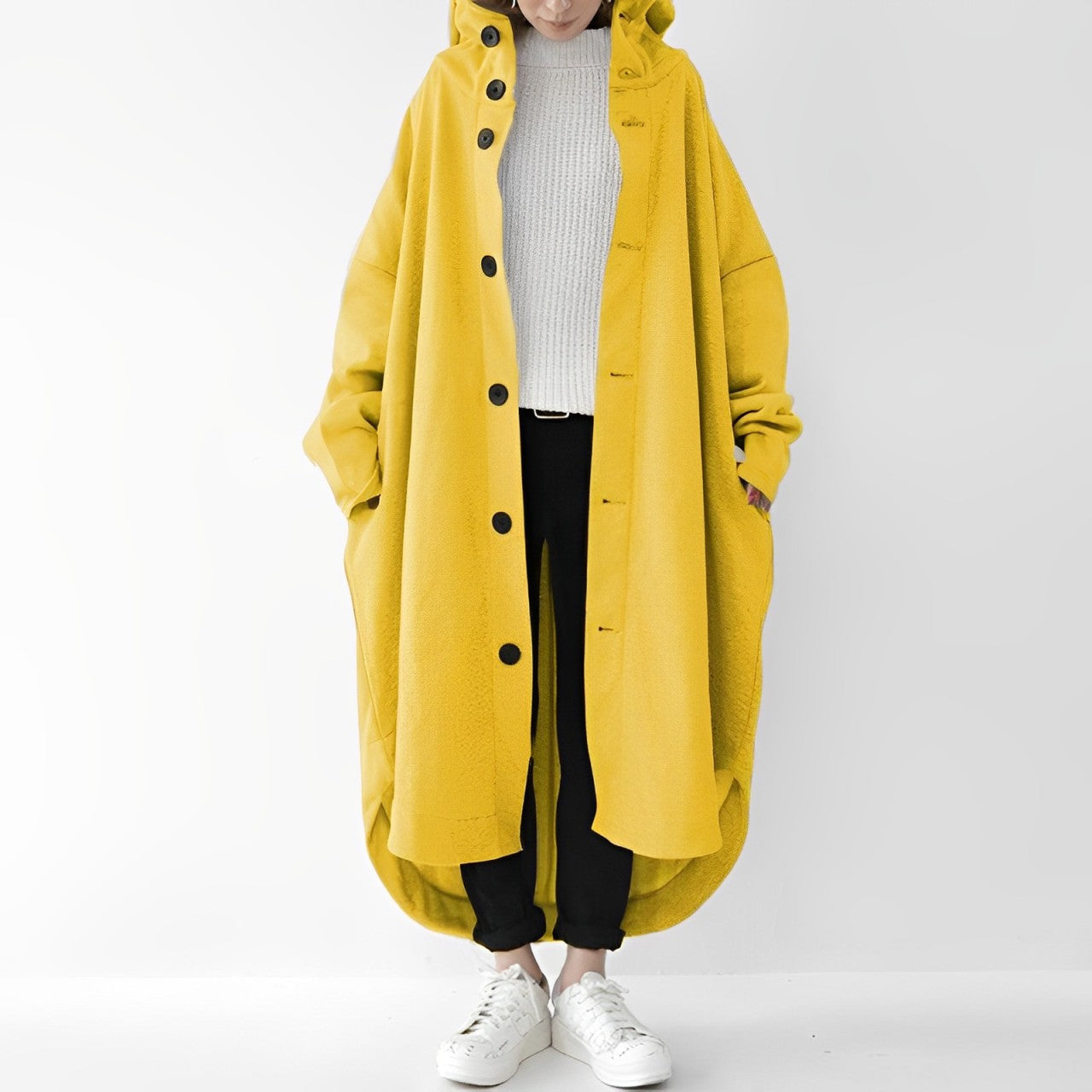 Cailyn - Komfortabler langer Trenchcoat