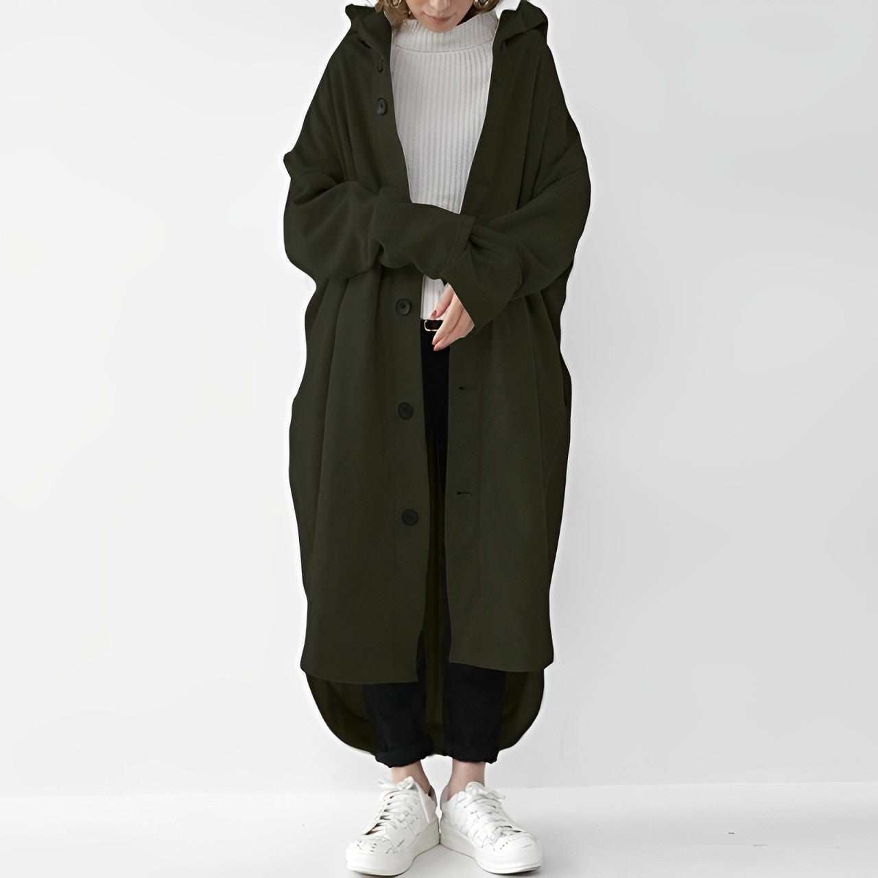 Cailyn - Komfortabler langer Trenchcoat