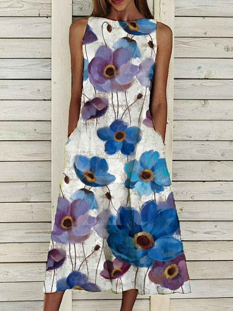 Josephine - Stilvolles Kleid mit Blumenmuster für Damen
