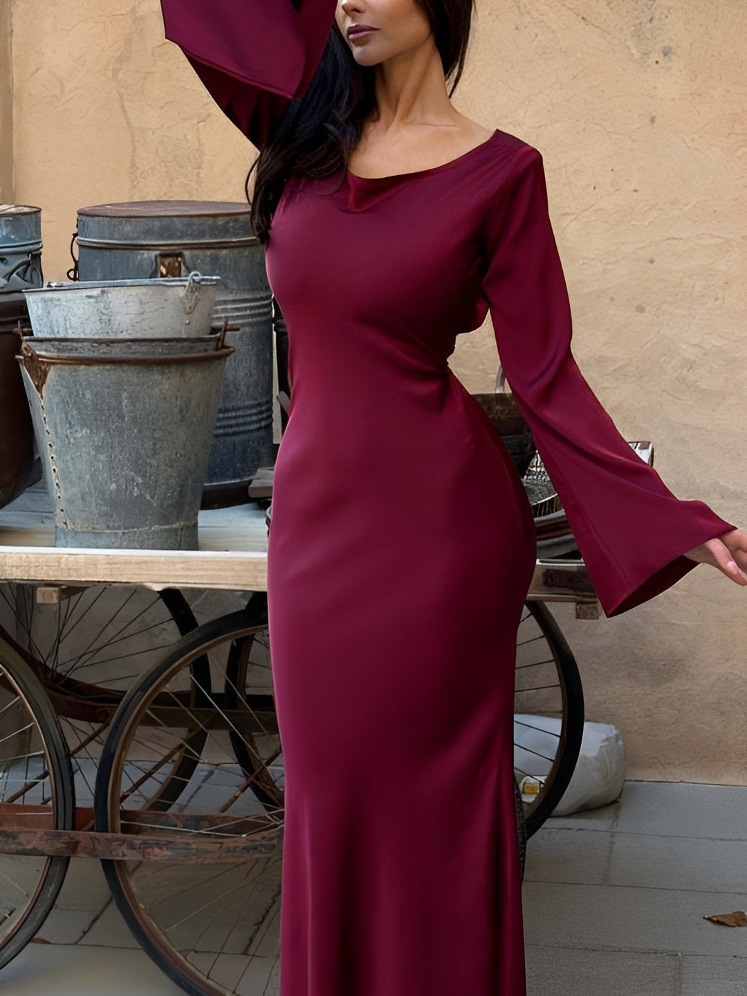 Josie - Lässiges Langarmkleid