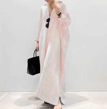 Jasmine - Stilvolles gestreiftes Hemdkleid für Damen