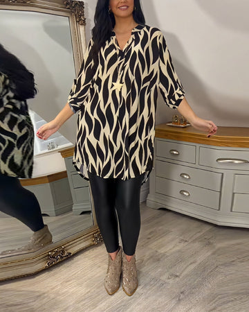 Eleanor - Damenbluse mit Muster