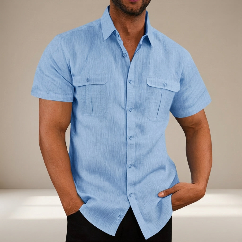 Lewys - Legeres Button-Down-Poloshirt
