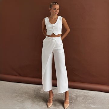 Agnes - Stilvolles Set aus Weste und Hose
