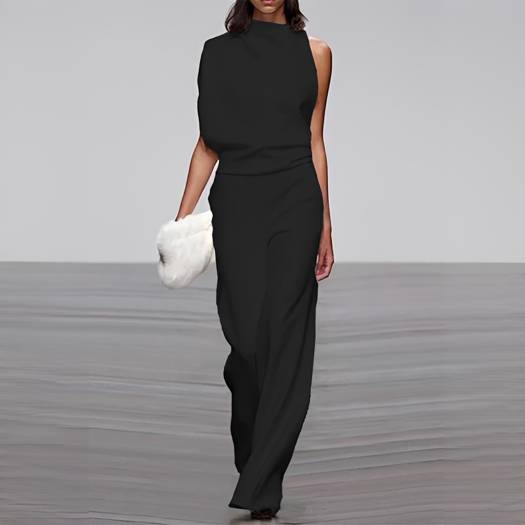 Noviem - Stilvoller Damen-Overall mit Rundhalsausschnitt