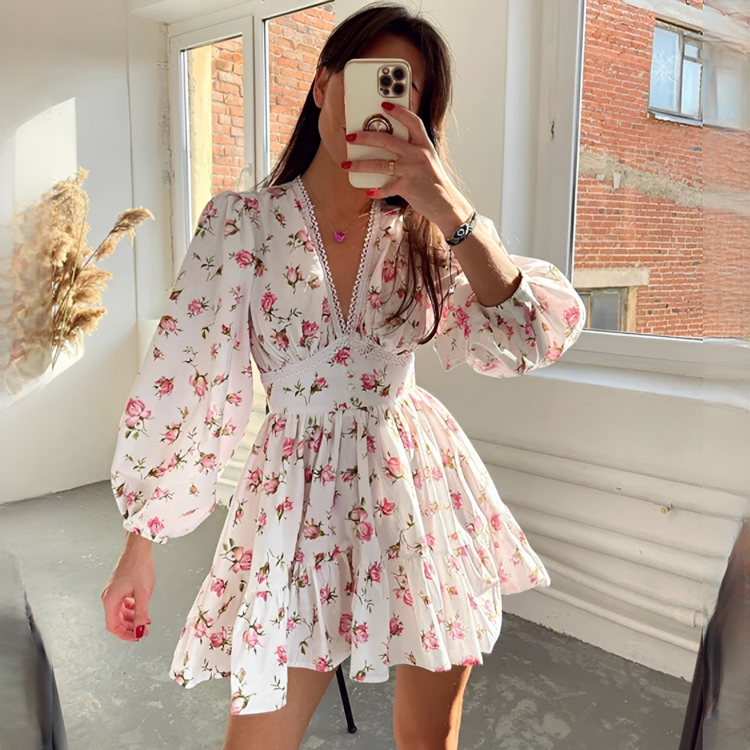 Jessamin - Schickes Damen-Sommerkleid mit Blumenprint