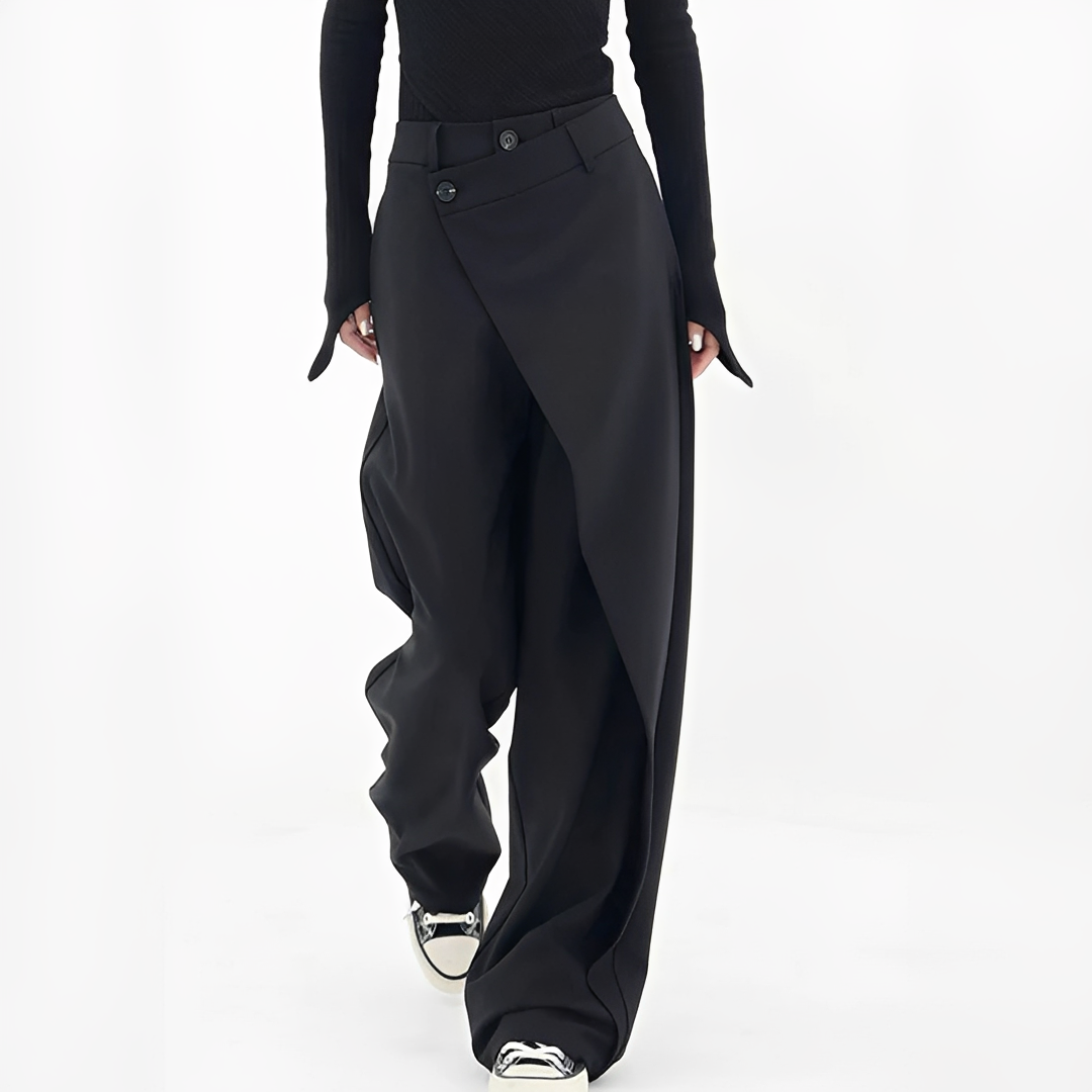 Lussey - Eine trendige Damenhose mit weitem Schnitt