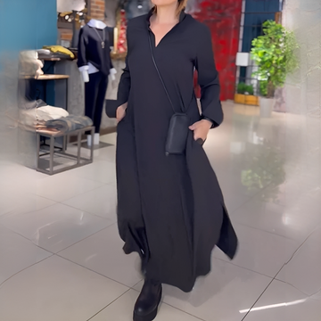 Cassie - Weites Langarmkleid
