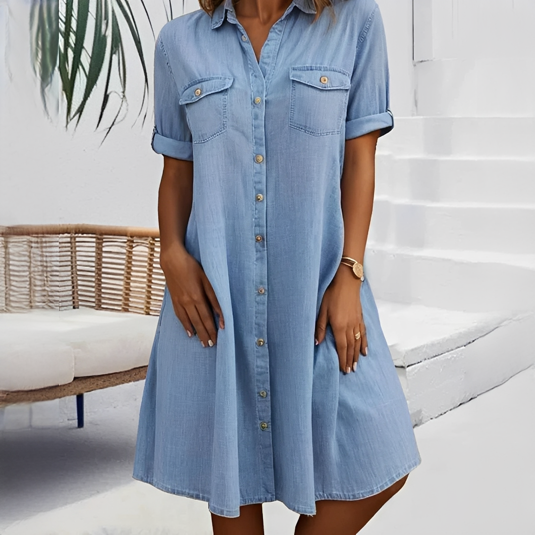 Naomi - Weit geschnittenes Hemdkleid