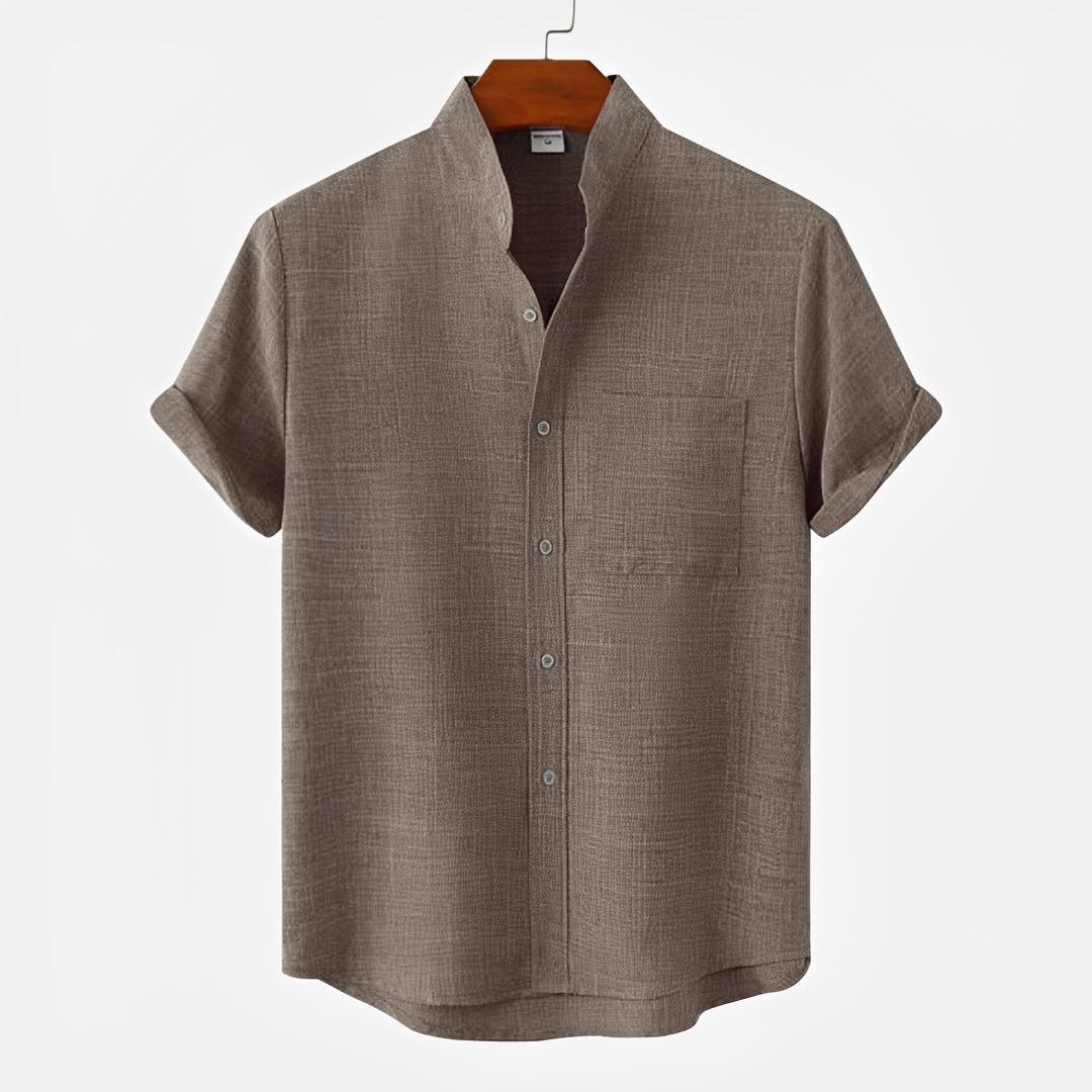 Hayden - Schlichtes Button-Up-Polo-Shirt