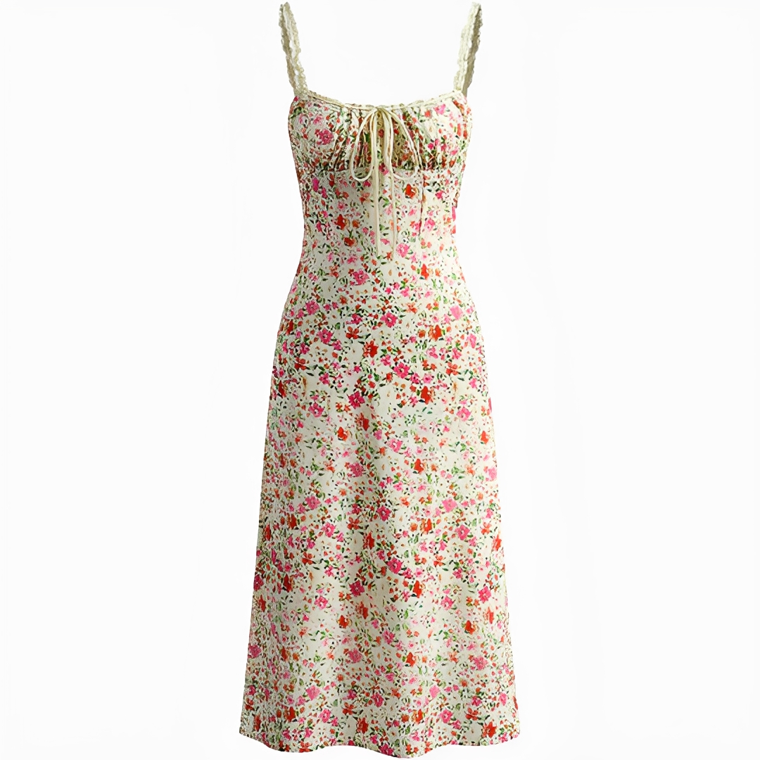 Bianca - Elegantes, schwungvolles Midi-Kleid