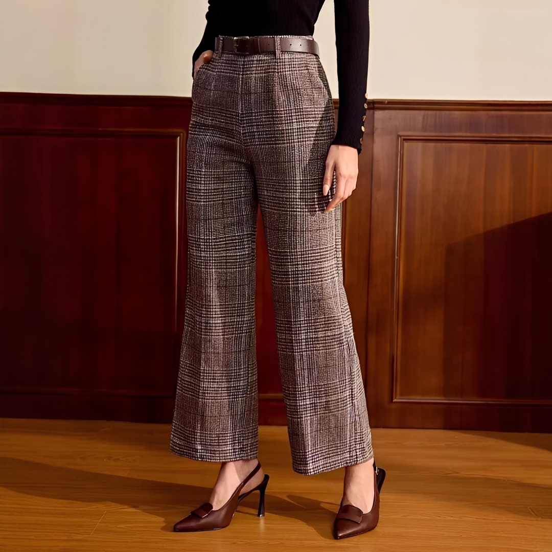 Christabel - Hochgeschnittene Karohose