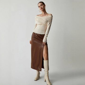 Yasmin - Stilvolles, schulterfreies Top