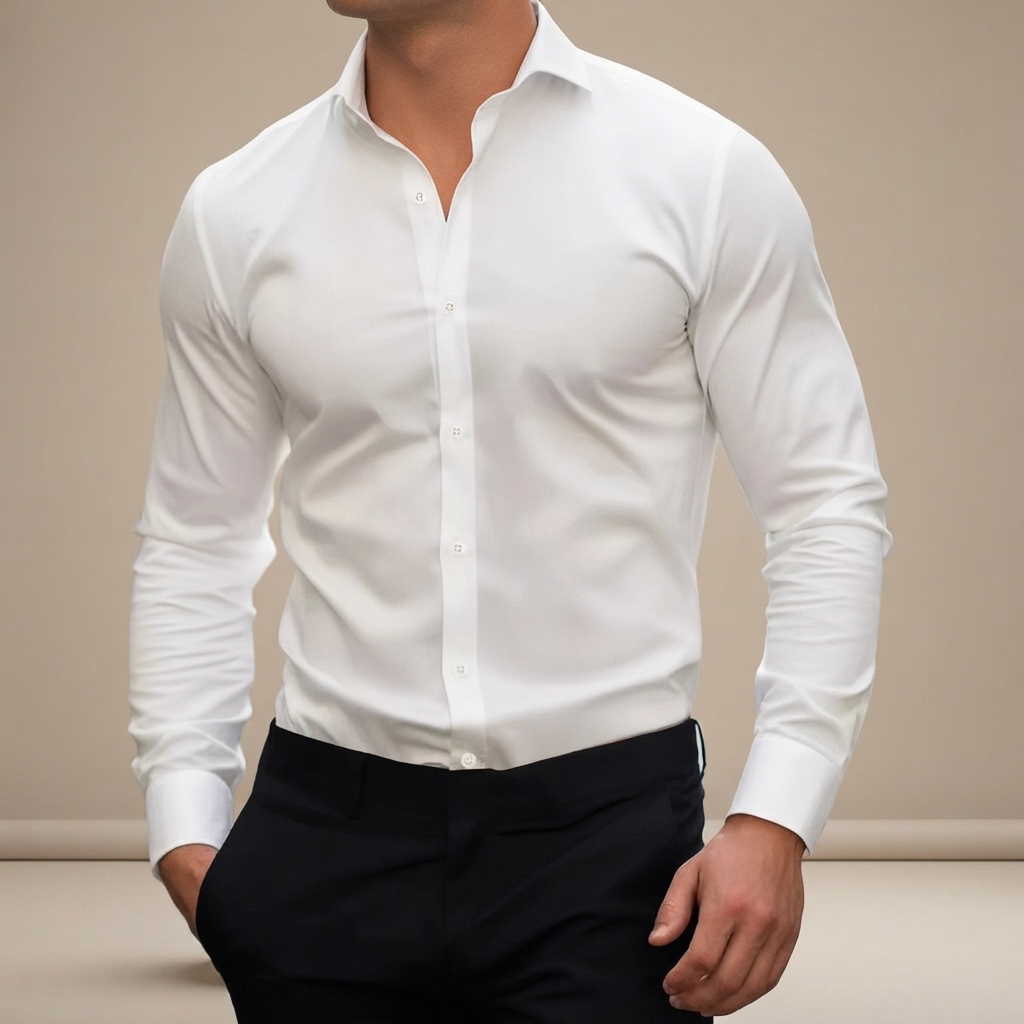 Percy - Legeres Langarm-Poloshirt