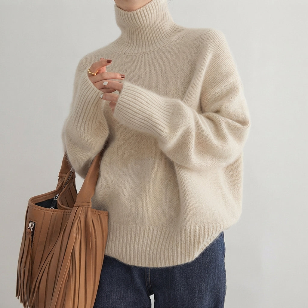 Lea - Stilvoller Damen-Pullover mit Rollkragen
