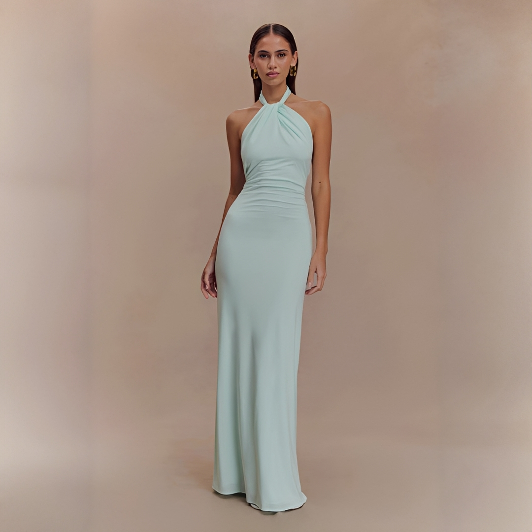 Mabel - Stilvolles Maxikleid mit offenem Rücken