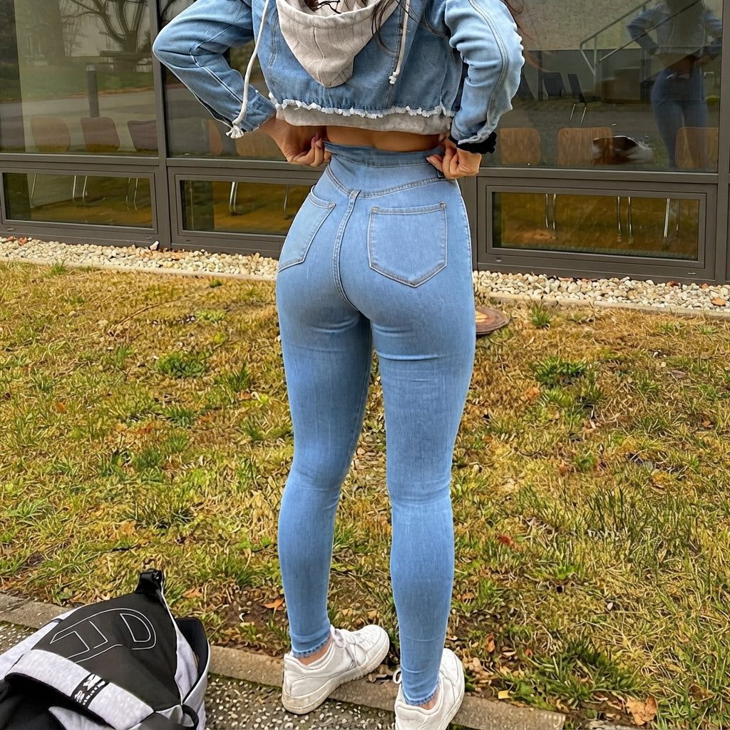 Leyza - Elegante eng geschnittene Jeans