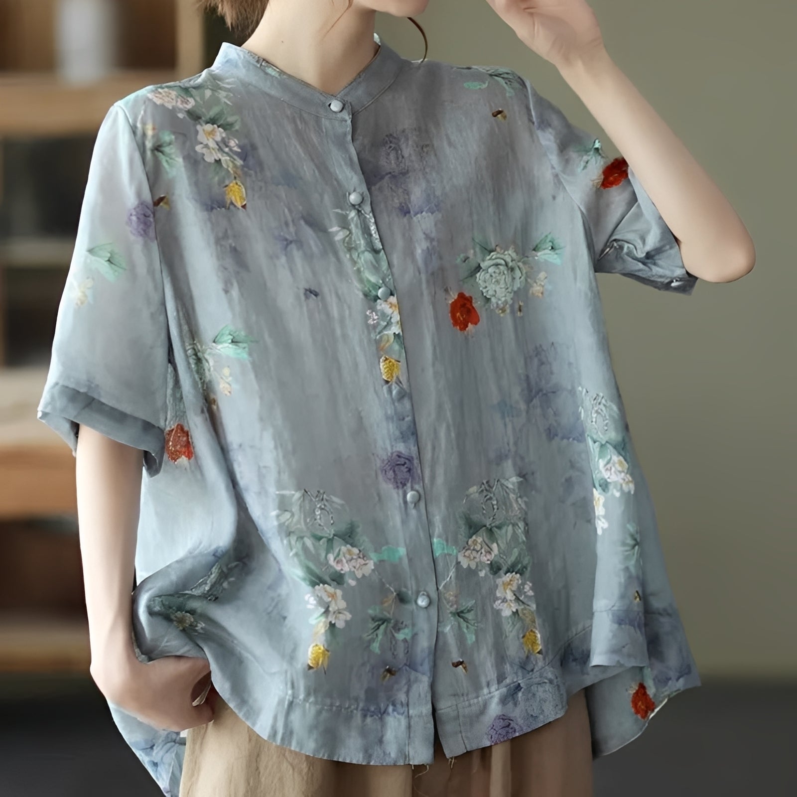 Alana - Stilvolle Bluse mit halben Ärmeln für Damen