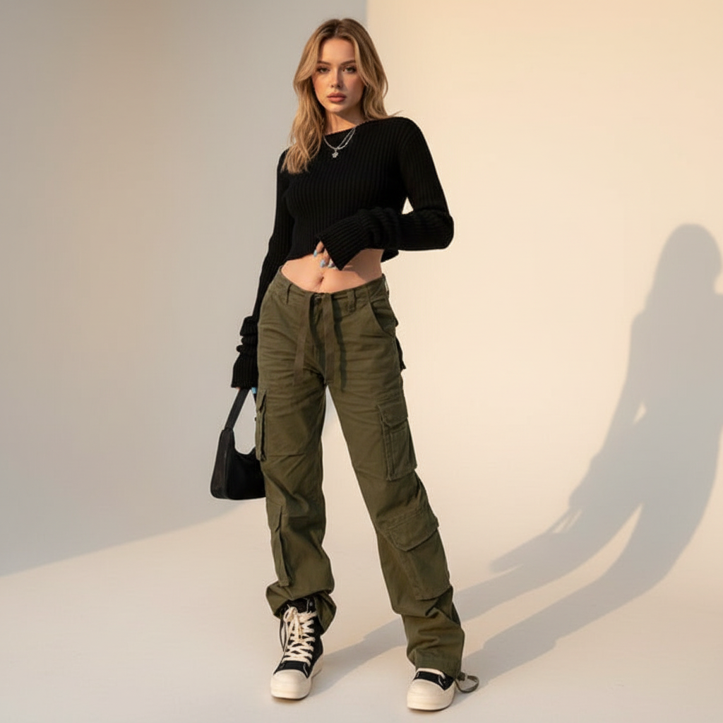 Kamley - Modische, locker sitzende Cargohose
