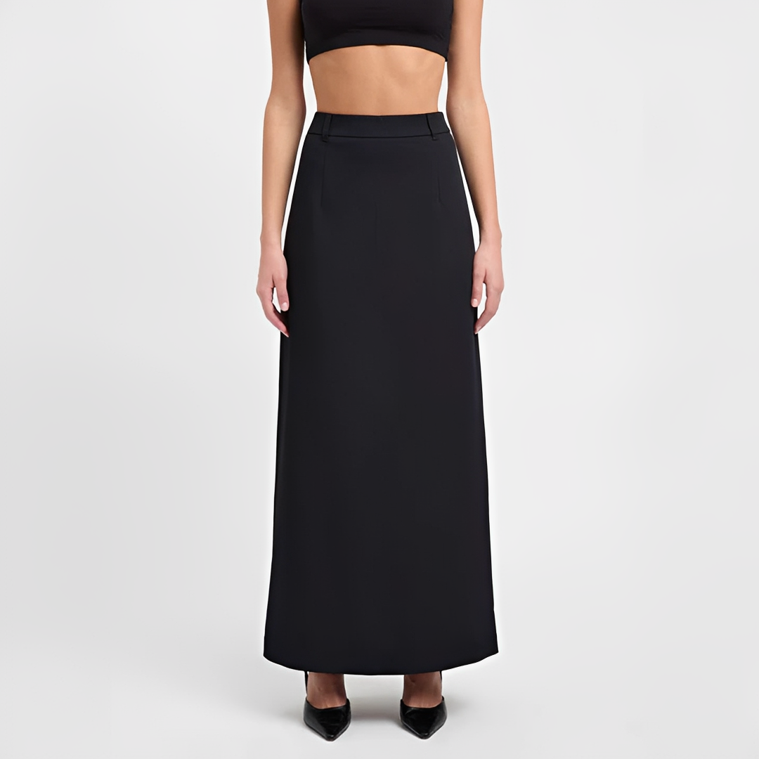 Alita - Eleganter Maxirock mit Schlitz hinten