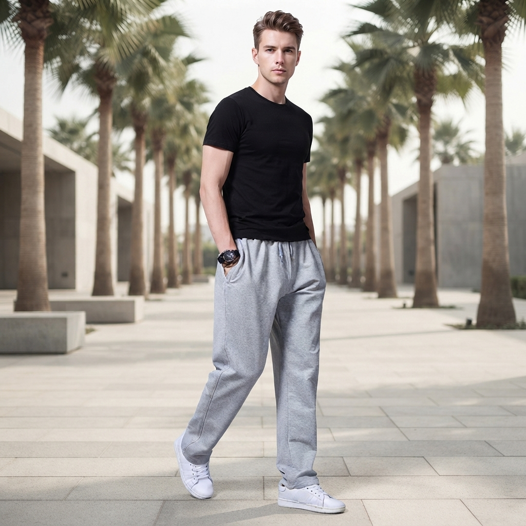 Aldrine - Bequeme, locker geschnittene Hose