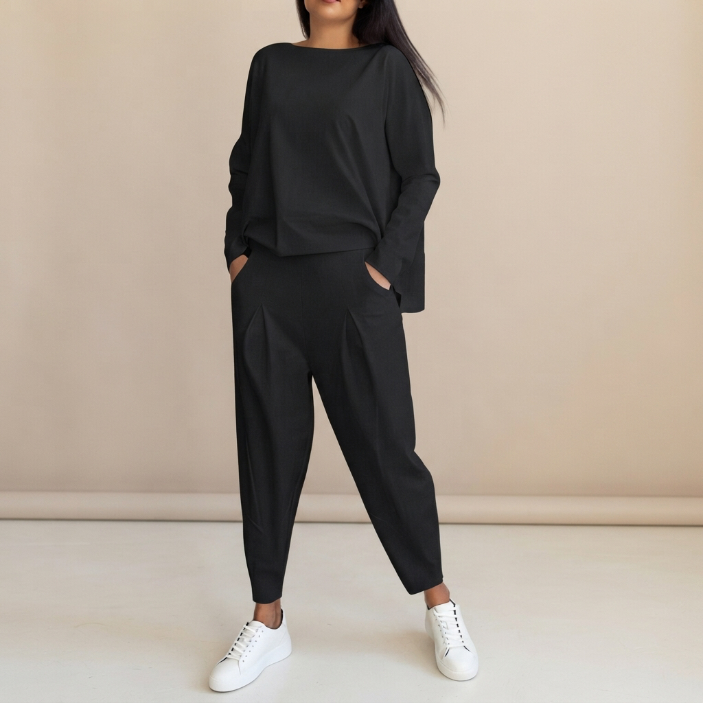 Emilyn - Entspanntes Set mit weiter Hose