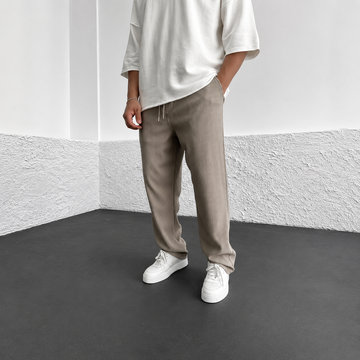 Zeke - Locker geschnittene Hose mit Bindeband