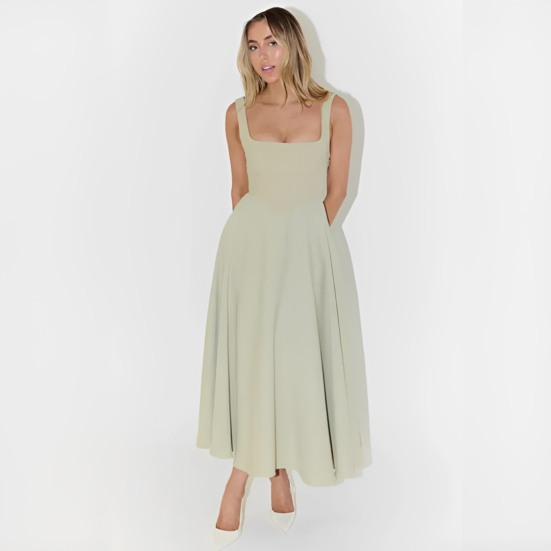 Yarabelle - Schickes Träger-Midi-Kleid