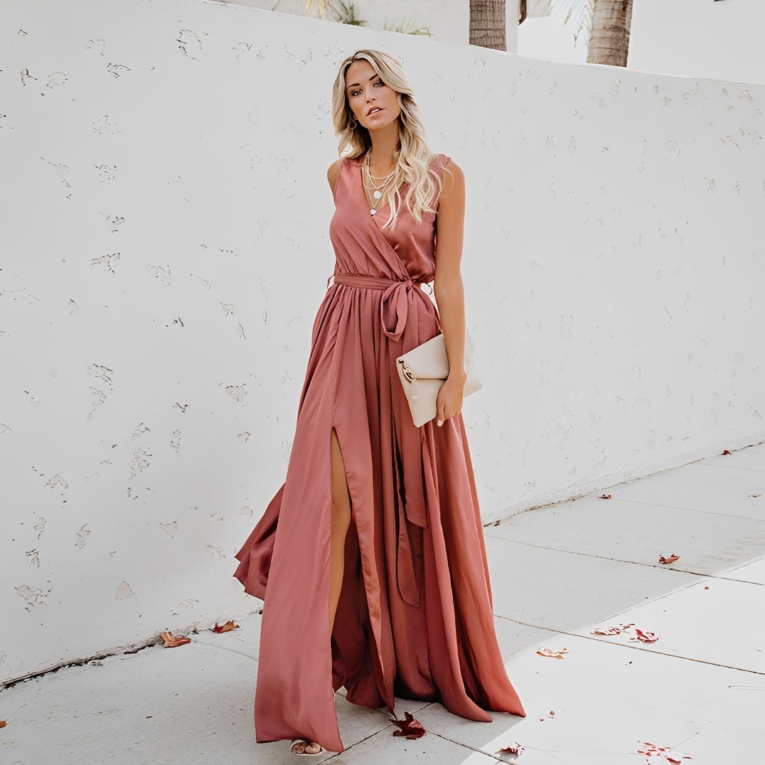 Jamie - Stilvolles Maxikleid mit Seitenschlitz für Damen